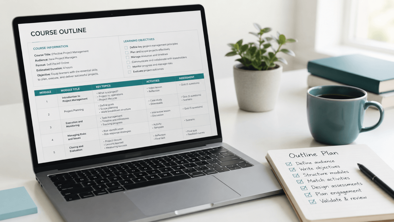 How to create a course outline that engages 2026 learners: 7-step guide