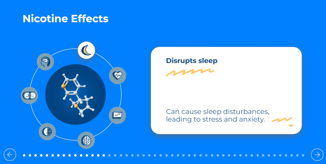 Image from the RVO-Health showing the nicotine effect